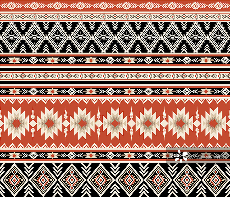 纳瓦霍部落民族纺织品设计图片素材