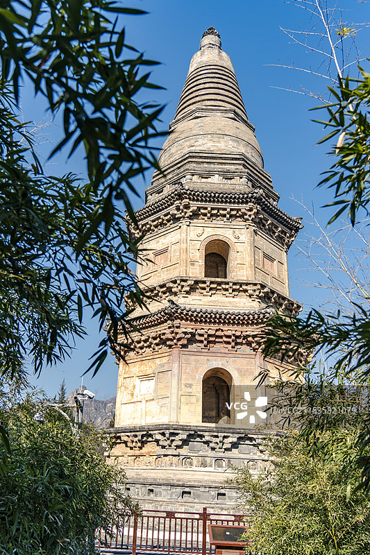 北京房山云居寺北塔（辽代)图片素材