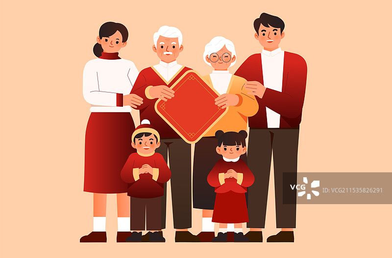 一家人全家福图片素材