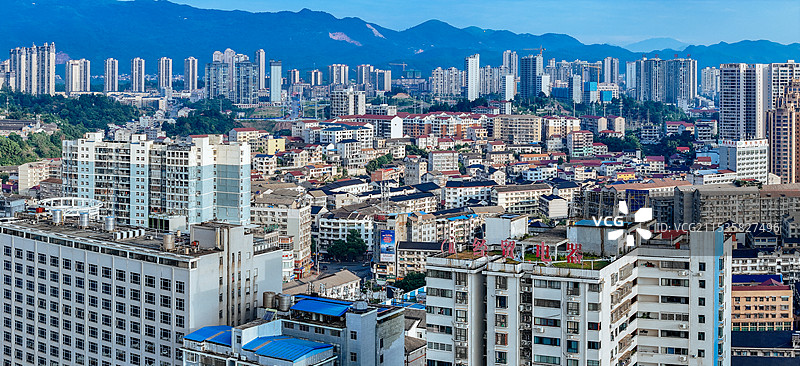 溆浦县 灵翠山 溆浦浮桥 卢峰镇 辞海广场 航拍图片素材