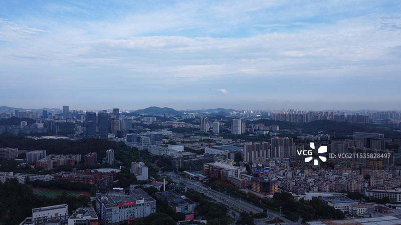 广州天河城市风光航拍照片图片素材