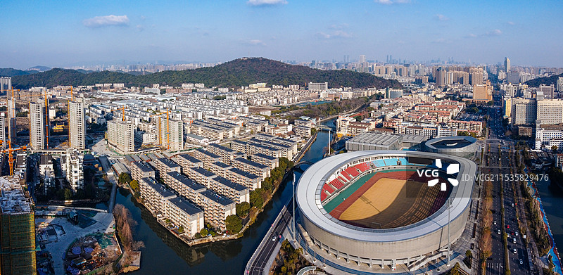杭州 萧山体育中心 劳动保障大楼 萧山区第一人民医院 设计大楼 市心南路 南江公园 潘水图片素材