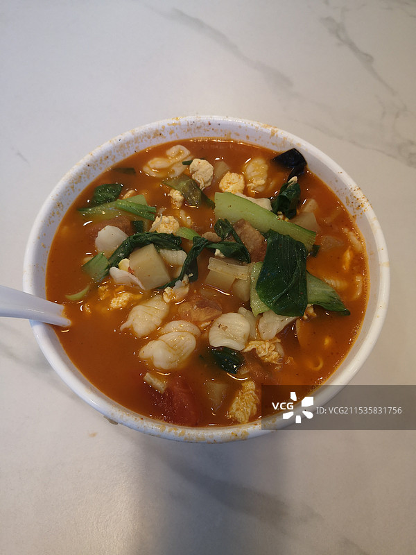 烩麻食图片素材