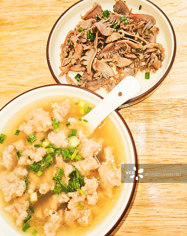 福建福州福鼎肉片拼香拌盐焗鸭胗图片素材