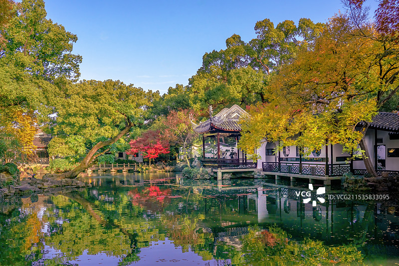 无锡寄畅园秋色图片素材