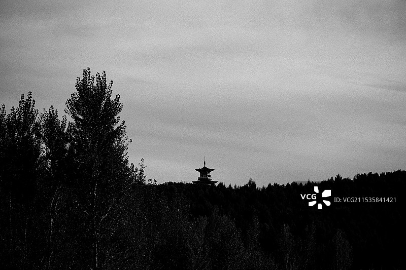 尚志文昌阁远景图片素材