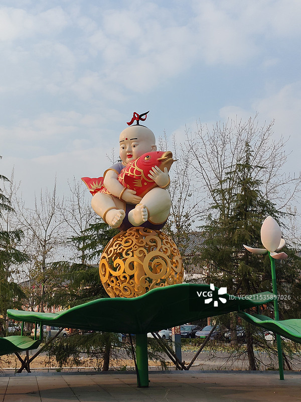 潍坊寒亭杨家埠民间艺术大观园图片素材