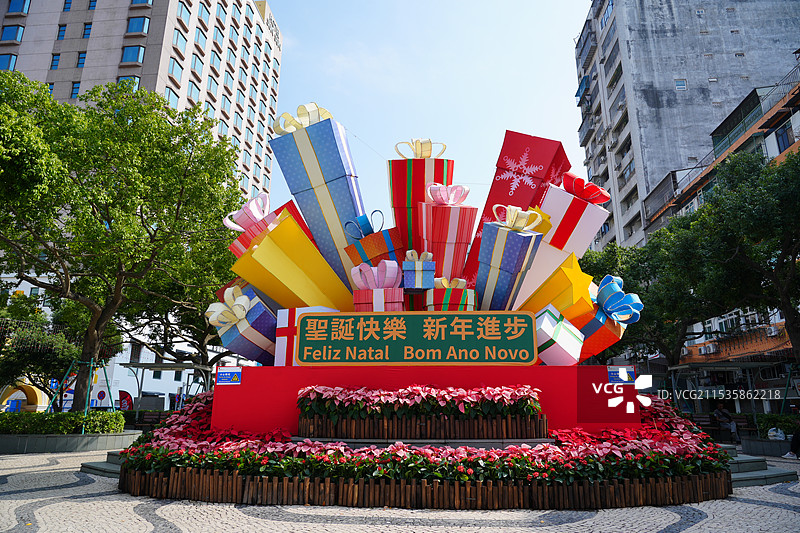 圣诞快乐 新年进步  Merry Christmas  圣诞节主题雕塑图片素材