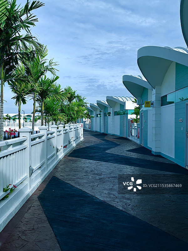 马来西亚波德申海上大红花度假村图片素材