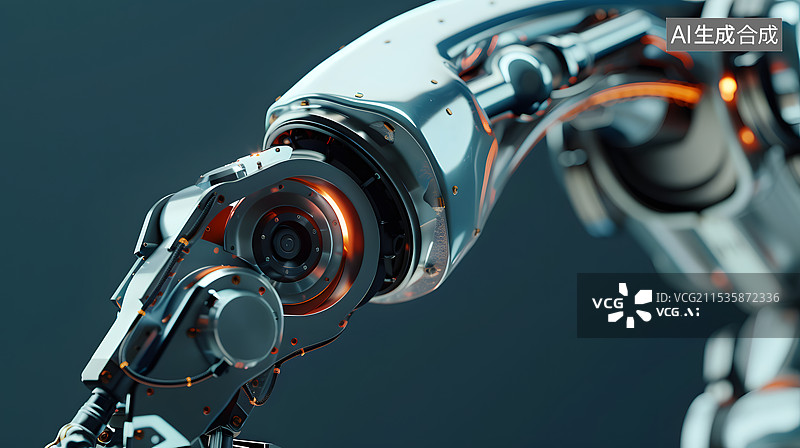 【AI数字艺术】物流园工厂内机械臂机器人图片素材