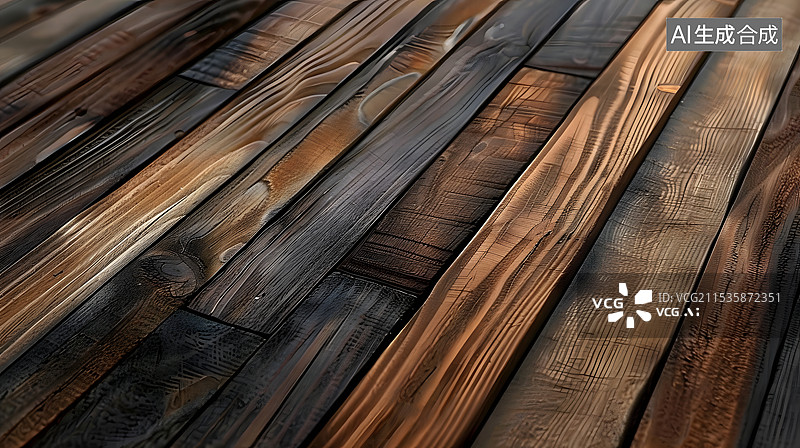 【AI数字艺术】极简直立纹深色木质纹理地板木板图片素材