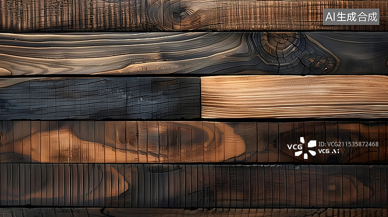 【AI数字艺术】极简直立纹深色木质纹理地板木板图片素材