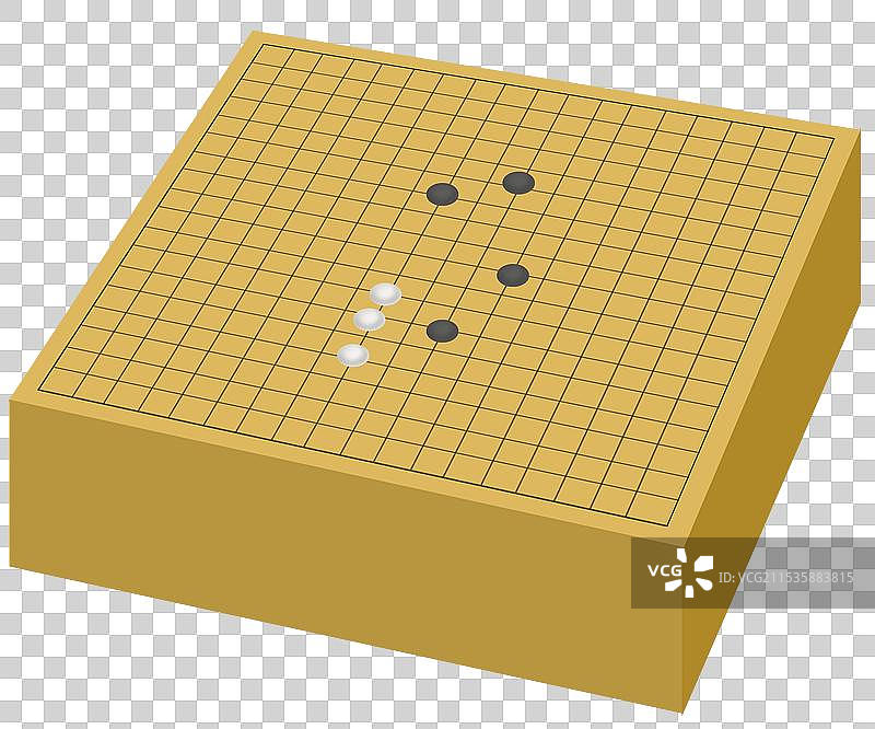 中国历史文化传统围棋木质棋盘卡通资讯插画图片素材