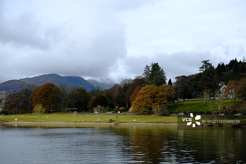 英国湖区风景-温德米尔湖图片素材