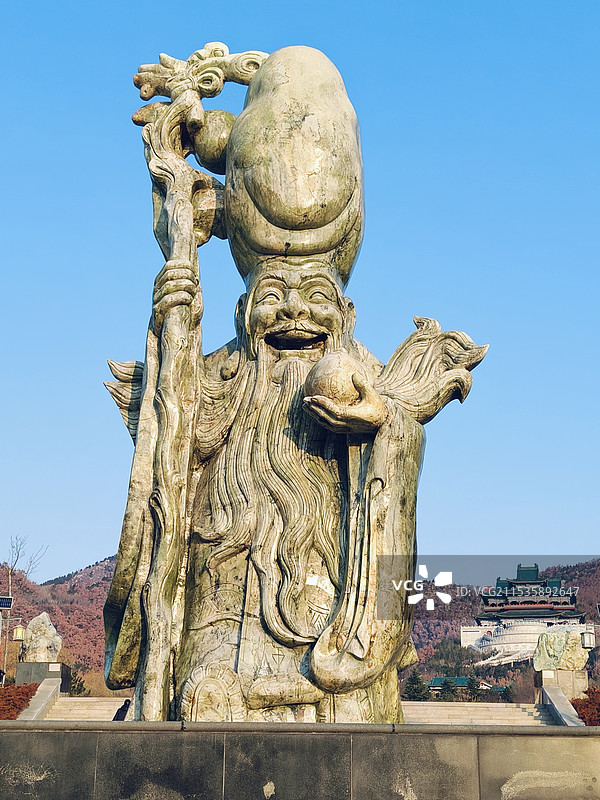 寿星石雕图片素材