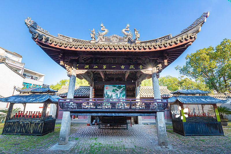 浙江第一古戏台（拍摄于嵊州崇仁）图片素材