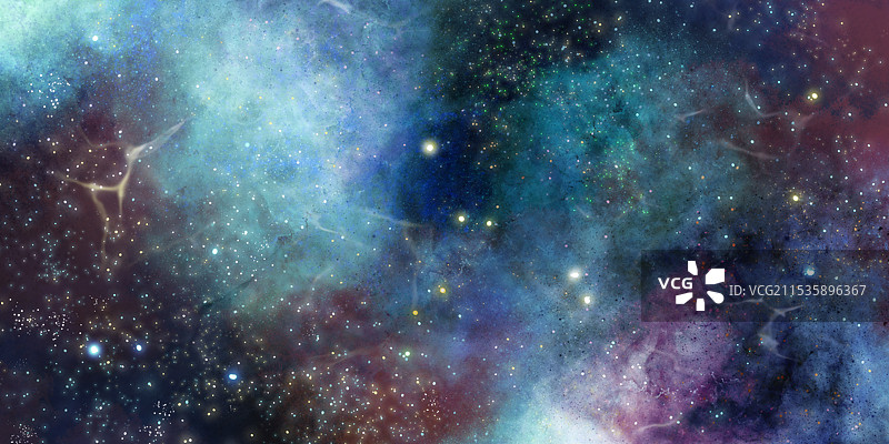 宇宙星空元宇宙，外太空背景插画图片素材