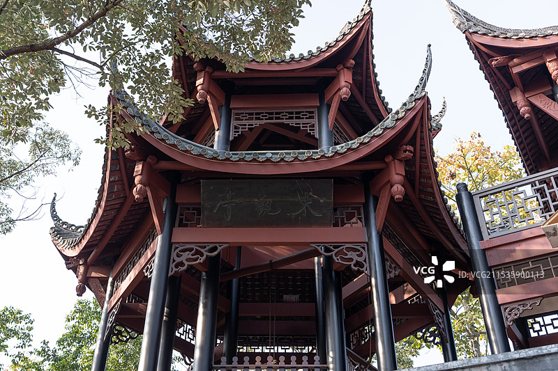 四川德阳罗江区李调元纪念馆景乐宫大观亭图片素材