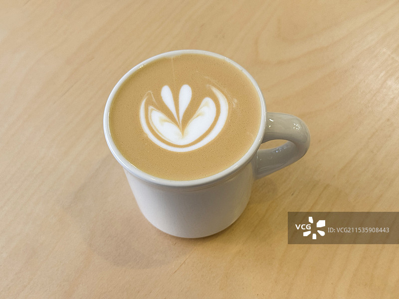 拿铁咖啡图片素材
