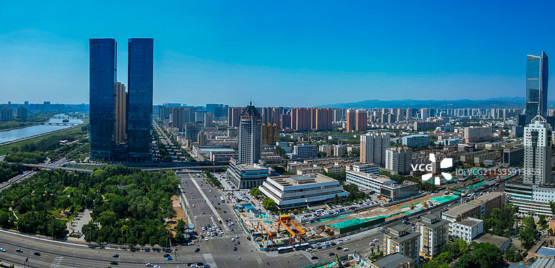太原 山西博物馆 地质博物馆 图书馆 港澳中心 中海国际中心 焦煤大厦图片素材