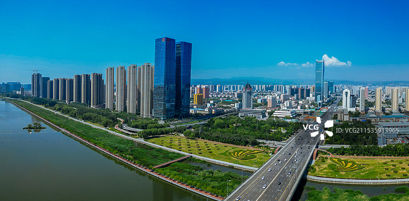 太原 山西博物馆 地质博物馆 图书馆 港澳中心 中海国际中心 焦煤大厦图片素材