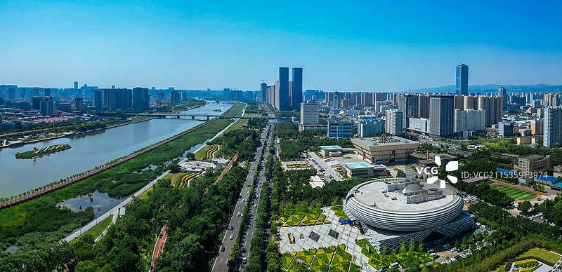 太原 山西博物馆 地质博物馆 图书馆 港澳中心 中海国际中心 焦煤大厦图片素材