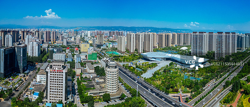太原 山西博物馆 地质博物馆 图书馆 港澳中心 中海国际中心 焦煤大厦图片素材