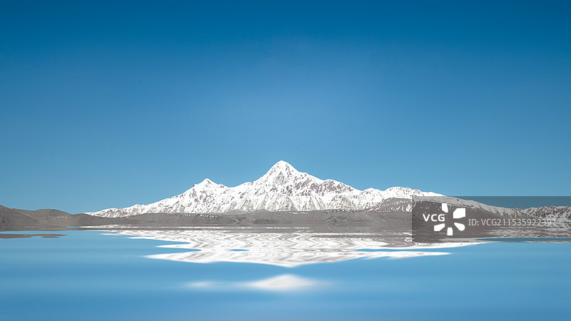 白沙湖日出日落夕阳火烧云景观设计赛里木湖图片素材