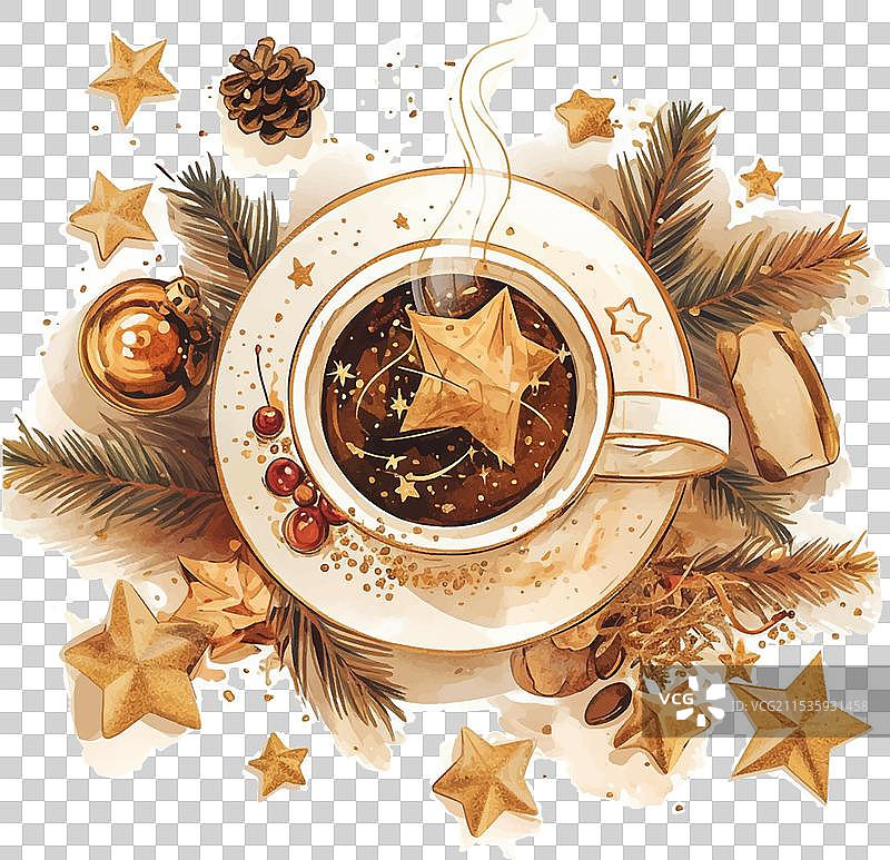 一杯咖啡和一个放在盘子上的勺子图片素材