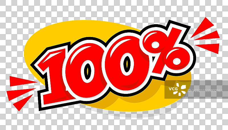 对话气泡与百分比符号图片素材