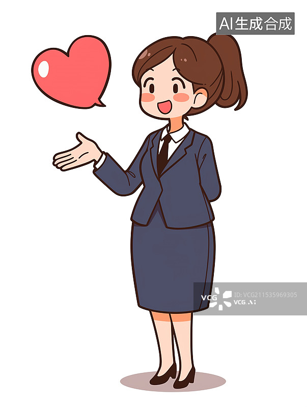 【AI数字艺术】开心的上班族图片素材