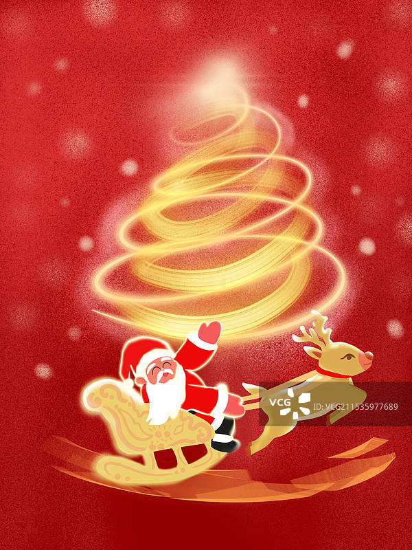 圣诞节插画图片素材