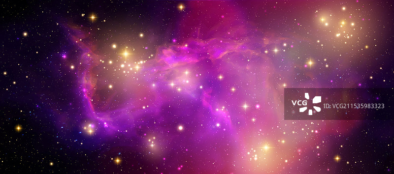 带有真实星云的太空背景图片素材