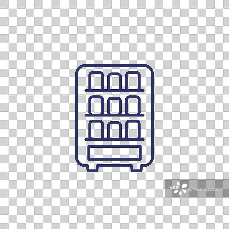 自动售货机图标线条图片素材