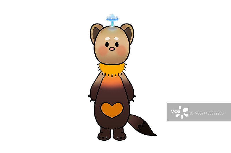 长白山紫貂图片素材