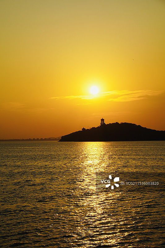 鼋头渚日落图片素材