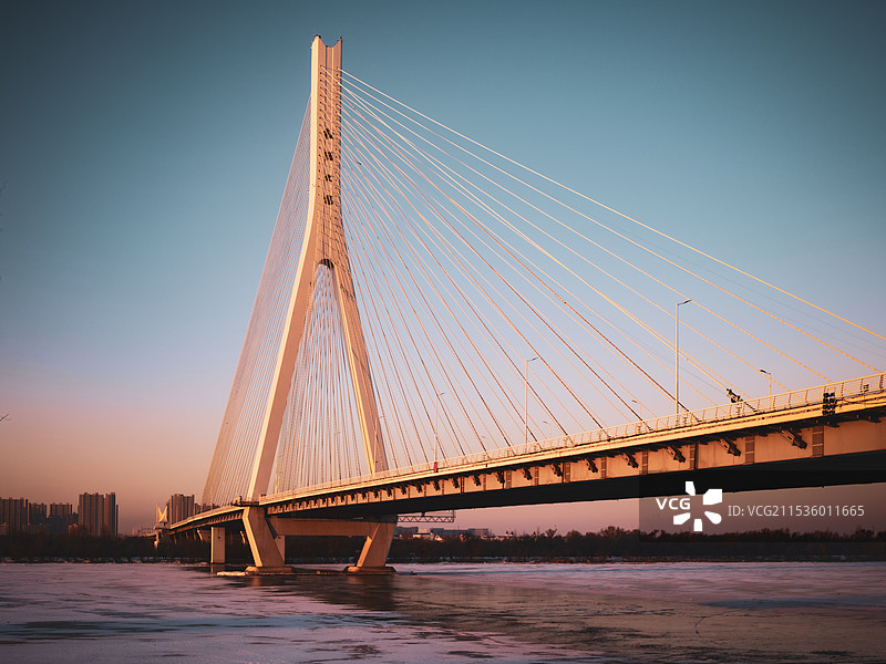 哈尔滨松浦大桥图片素材