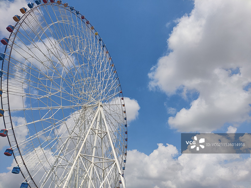 天空与摩天轮（南昌之星）图片素材