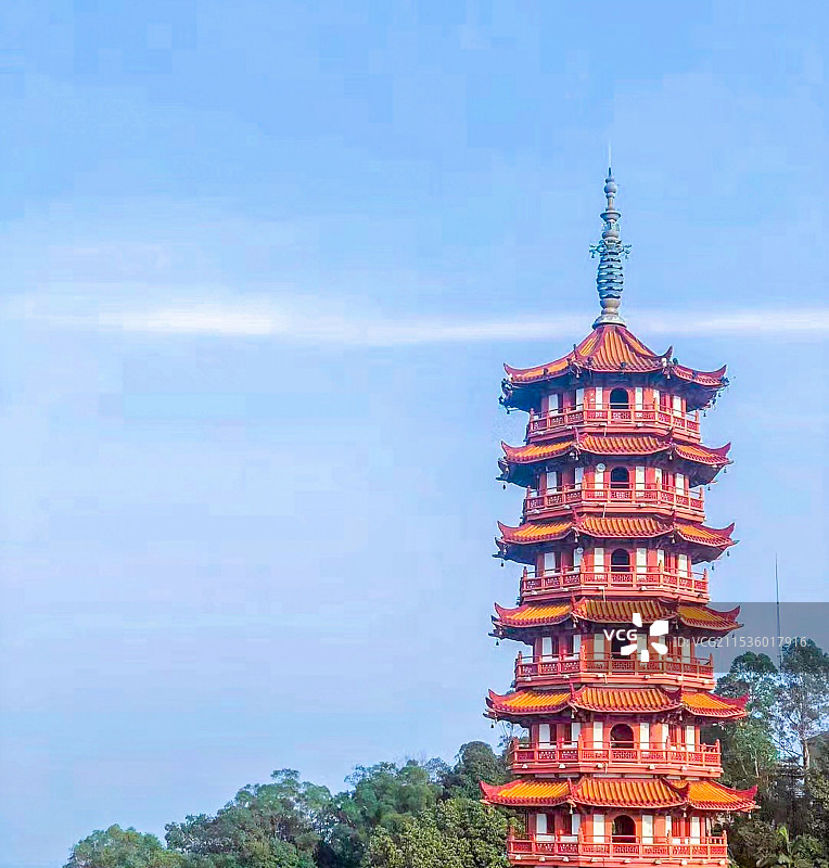 鹤山大雁山古塔图片素材