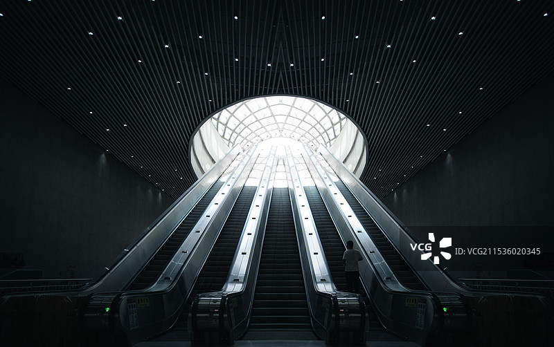 现代建筑内部电梯图片素材