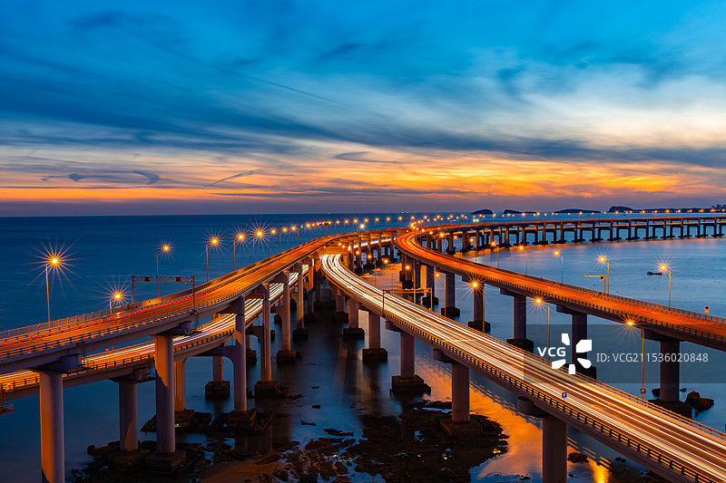 星海湾跨海大桥图片素材