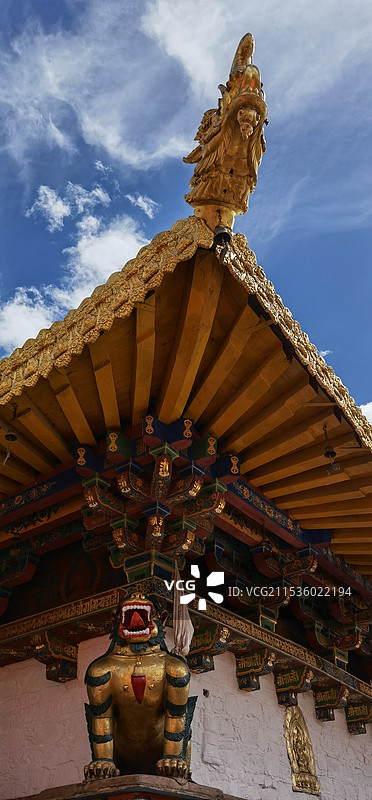 大昭寺的屋檐图片素材