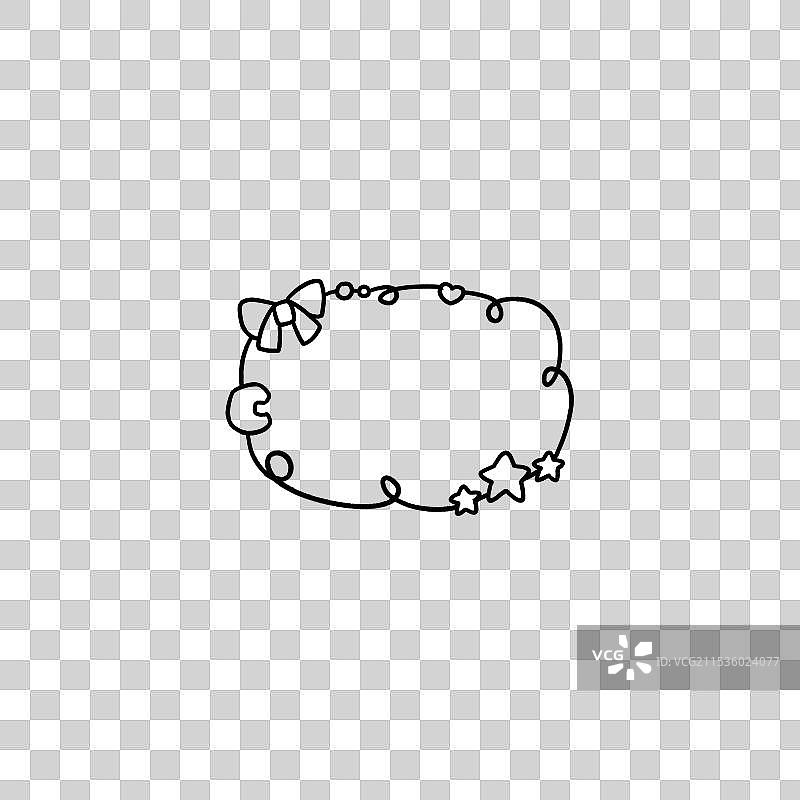 边框气泡图片素材