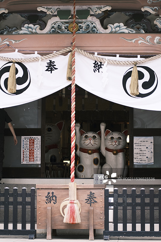 东京 今户神社 招财猫的发源地 冲田总司的终焉之地图片素材
