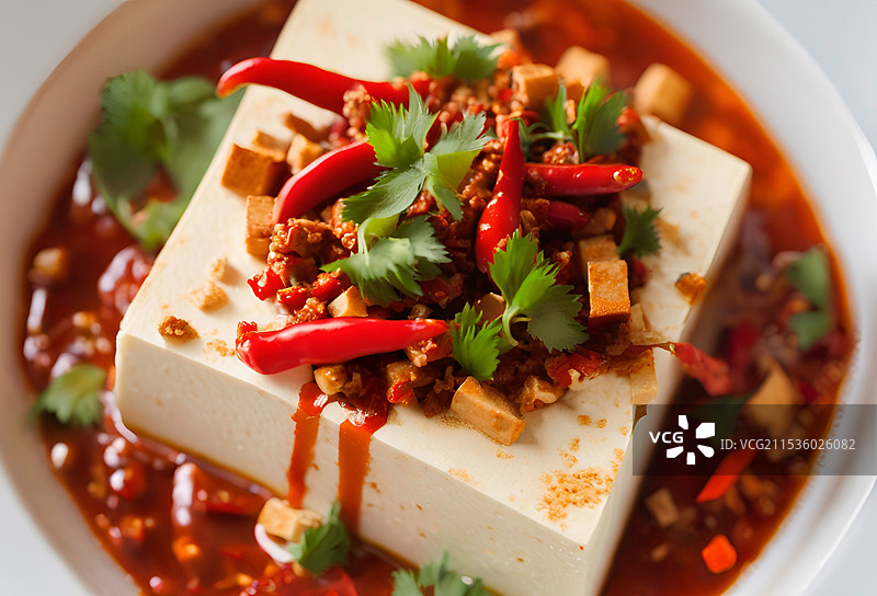 辣椒豆腐图片素材
