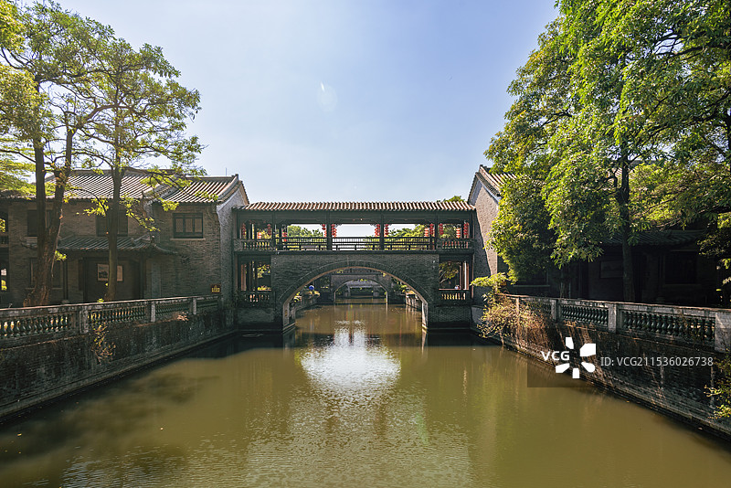 广东省东莞市道滘镇粤晖园岭南园林图片素材