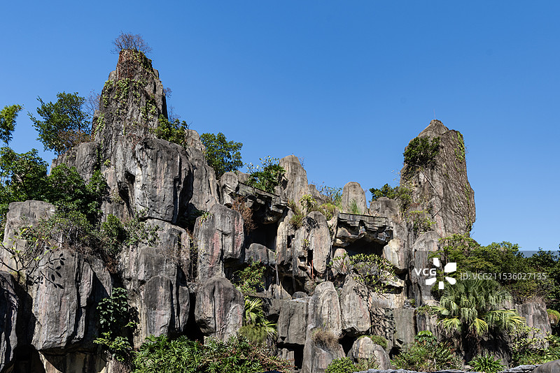 广东省东莞市道滘镇粤晖园岭南园林图片素材