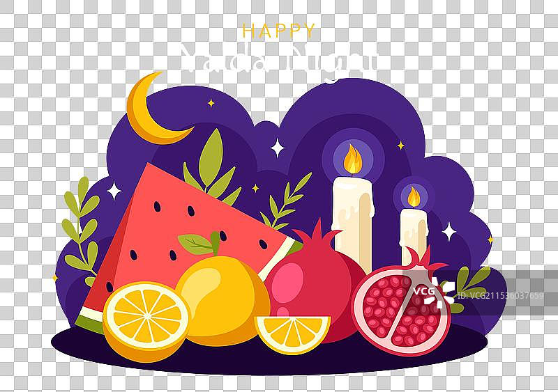 伊朗节日的快乐雅尔达之夜图片素材