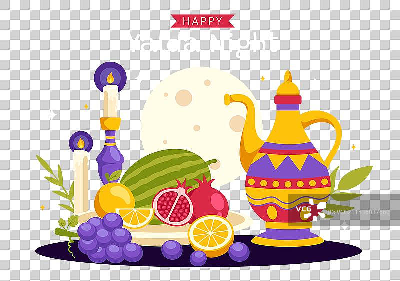 伊朗节日的快乐雅尔达之夜图片素材