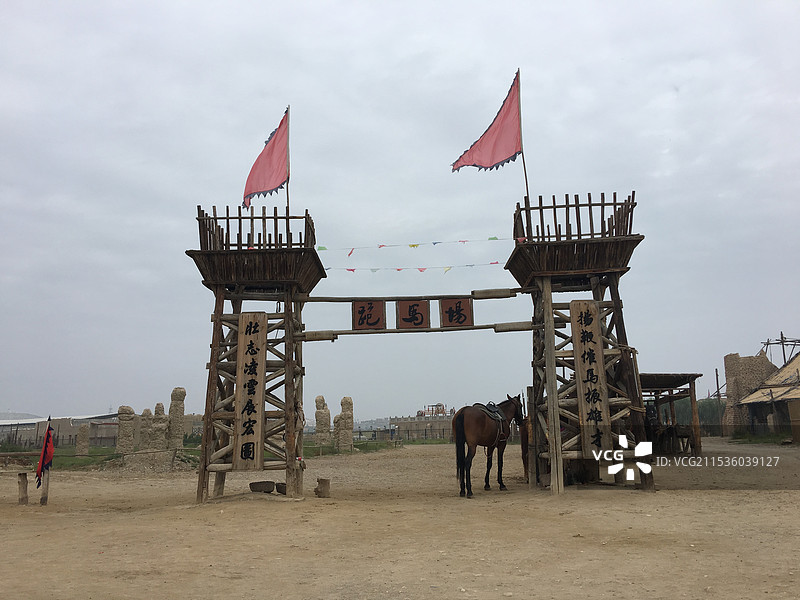 宁夏银川镇北堡西部影视城图片素材